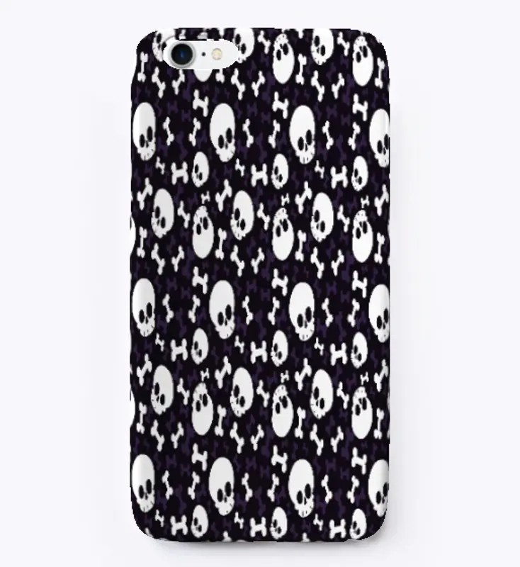 Halloween Skull   Pattern iPhone Case