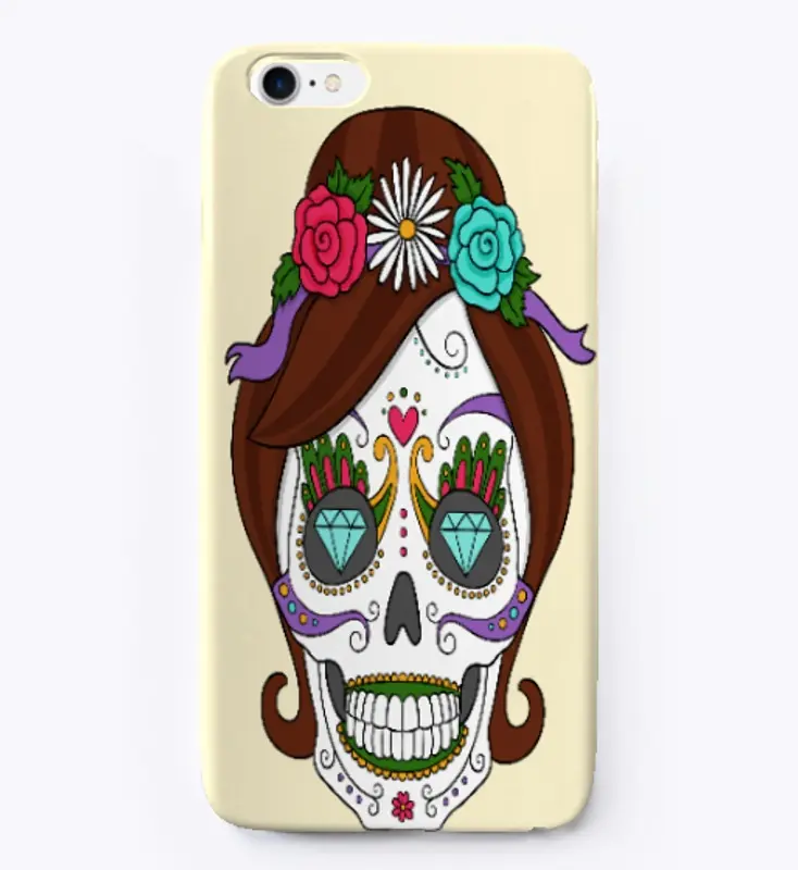 Female Skull  iPhone Case